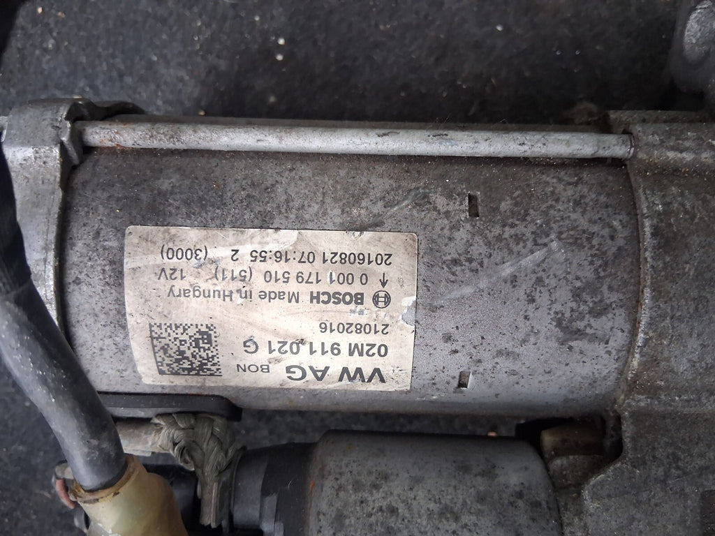2017 VW VOLKSWAGEN POLO MK5 1.0 PETROL STARTER MOTOR 02M911021G