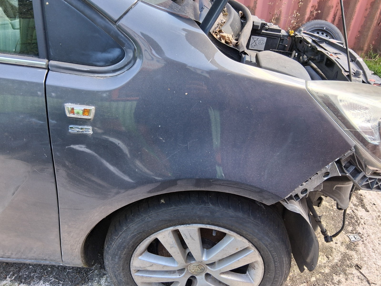 2016 VAUXHALL MERIVA B MK2 OSF DRIVER SIDE FRONT RIGHT WING PANEL GREY