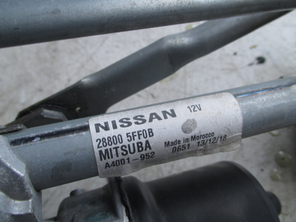 NISSAN MICRA K14 MK5 2019 FRONT WINDSCREEN WIPER MOTOR LINKAGES 288005FF0B