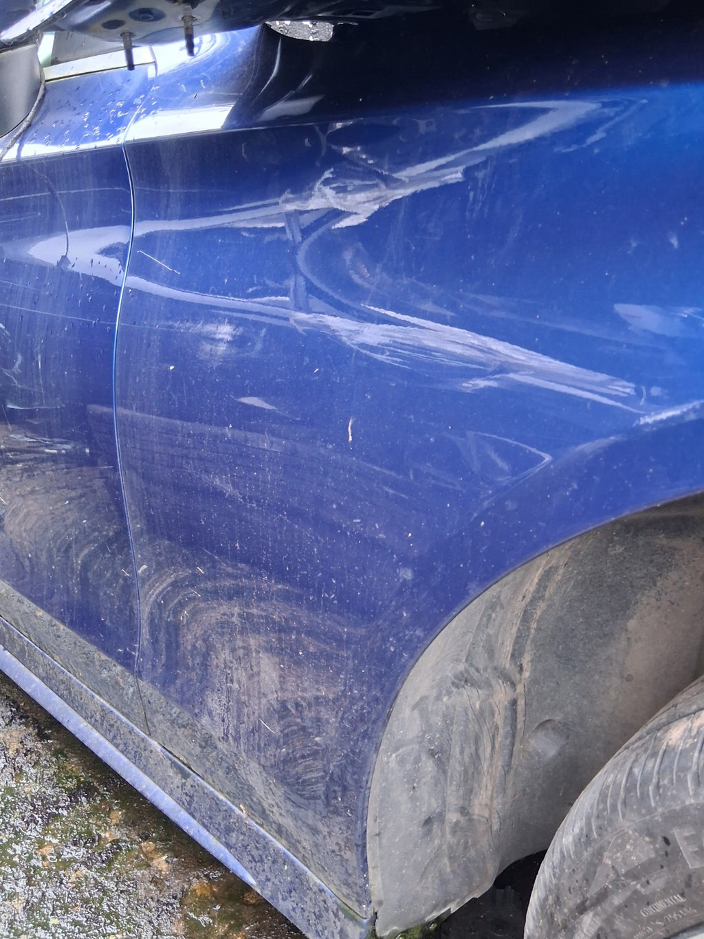 2021 MERCEDES C CLASS C205 COUPE OSF DRIVER SIDE FRONT RIGHT WING PANEL BLUE 896