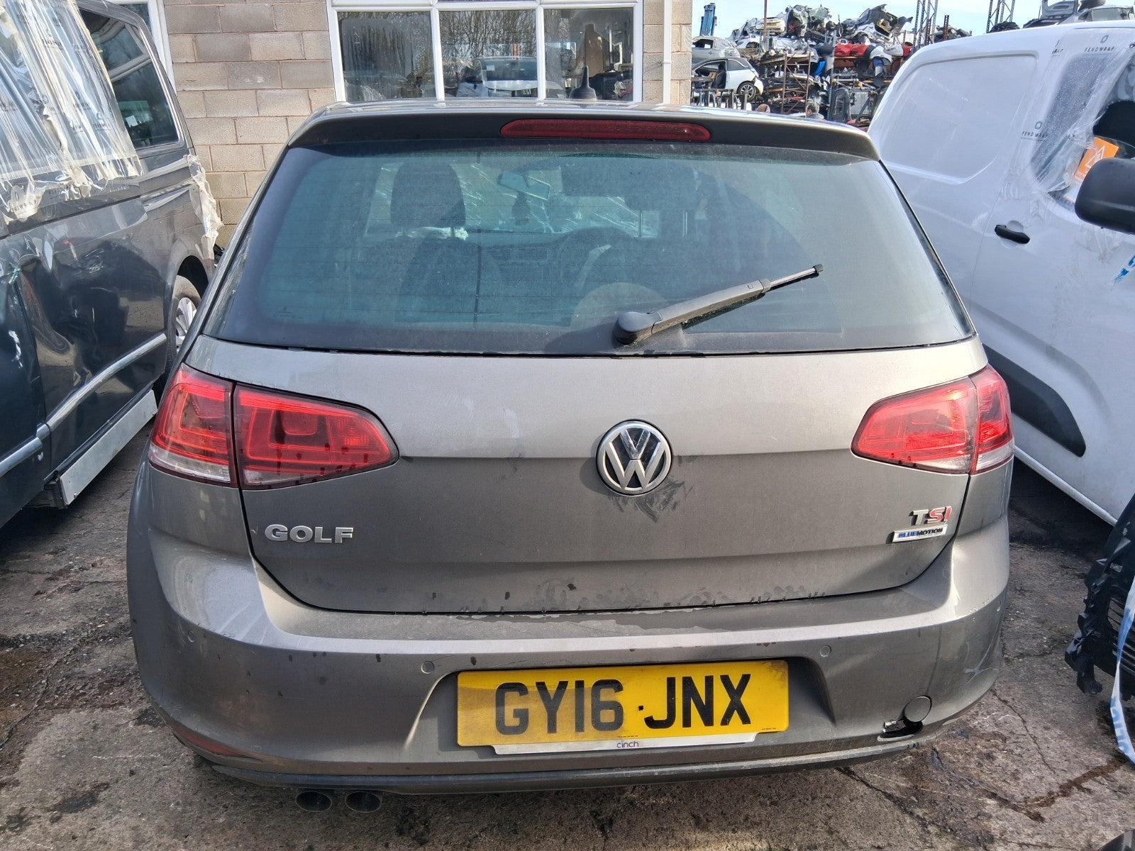 2016 VOLKSWAGEN GOLF MK7 REAR BARE TAILGATE BOOTLID GREY