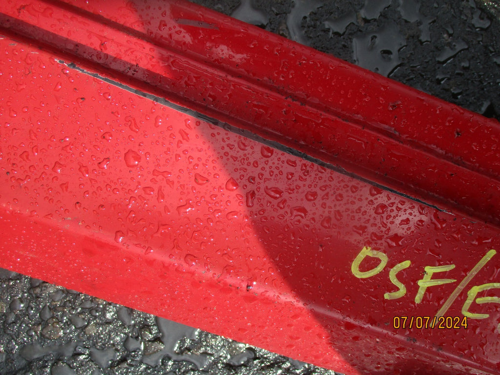 BMW 1 SERIES E82 2009 NS PASSENGER SIDE SKIRT VALANCE RED
