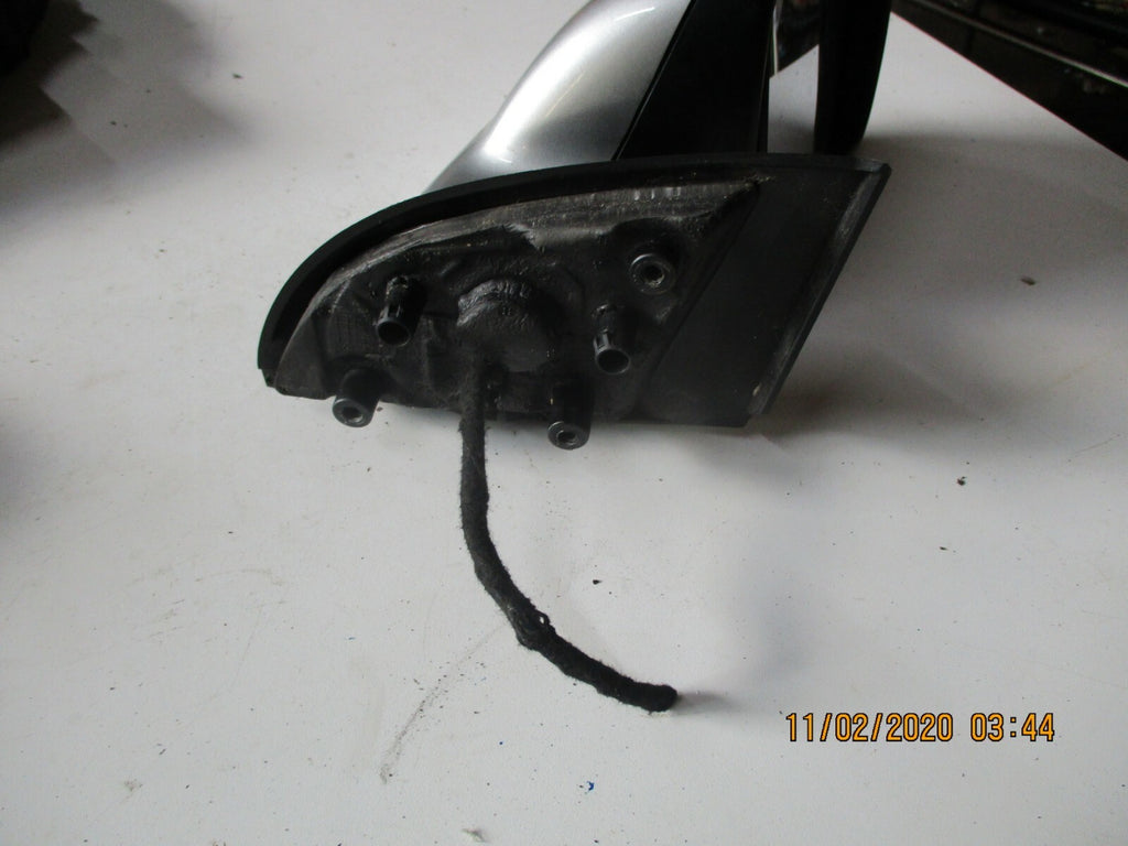 PEUGEOT 307 MK1 2002 OS DRIVER SIDE ELECTRIC DOOR WING MIRROR SILVER 96577211XT