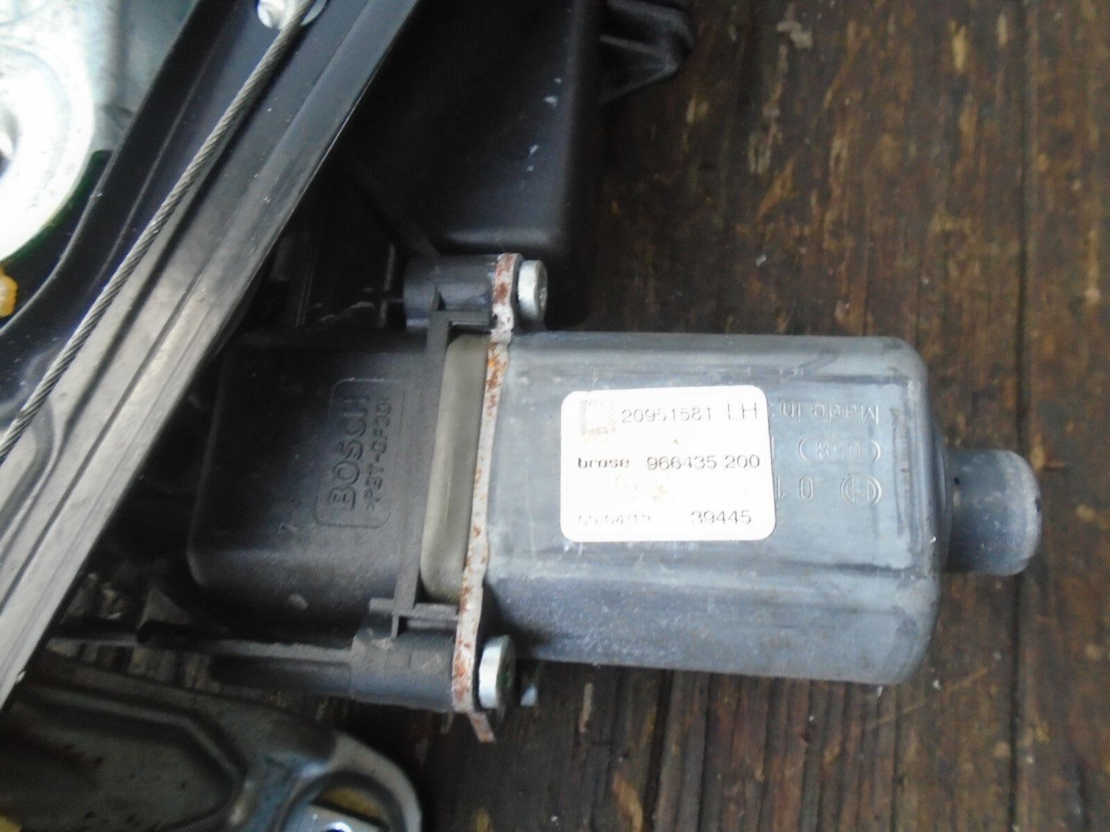 VAUXHALL INSIGNIA A 2014 NSF PASSENGER FRONT WINDOW MOTOR REGULATOR 20952452