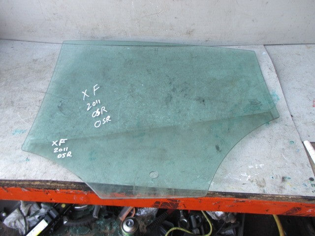 2011 JAGUAR XF OSR DRIVER SIDE REAR WINDOW GLASS