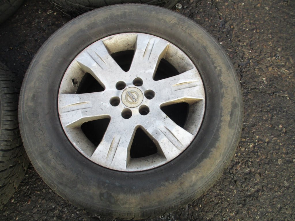 2006 NISSAN PATHFINDER R51 4 x ALLOY WHEEL SET WITH TYRE 255/65R17