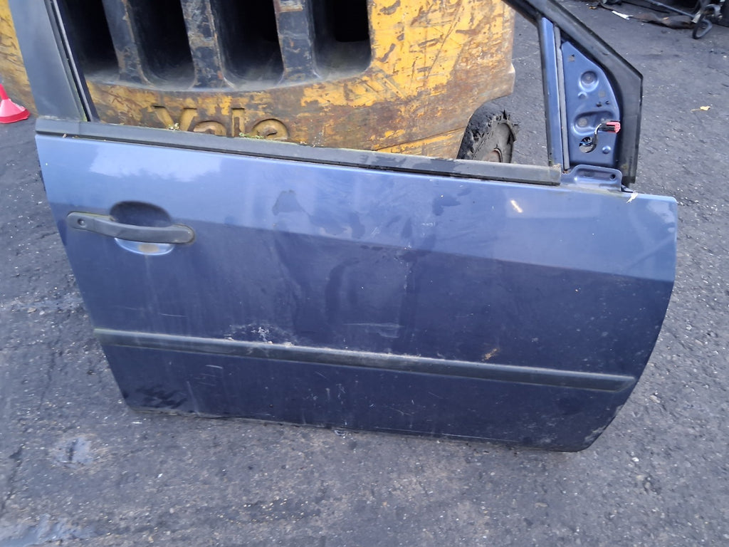 2005 FORD FIESTA MK6 OSF DRIVER SIDE FRONT RIGHT DOOR BLUE