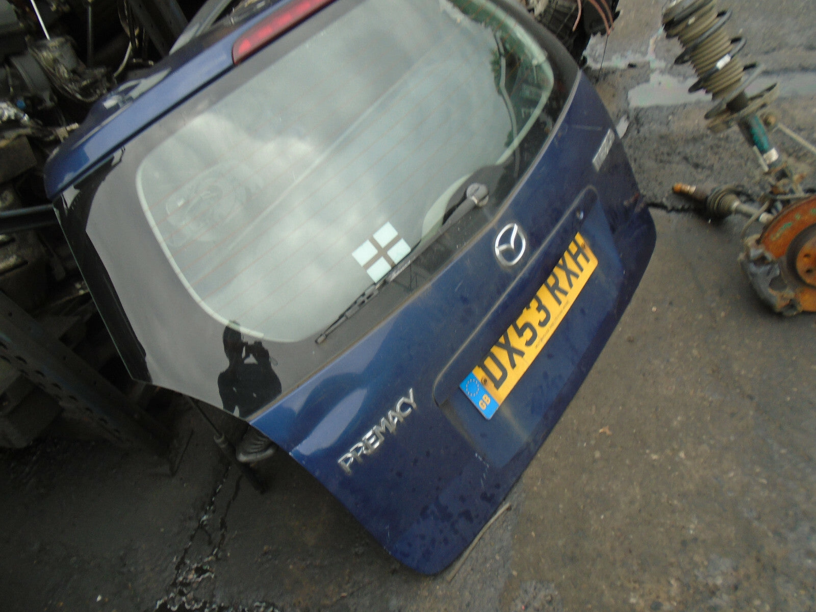 MAZDA PREMACY 2003 REAR COMPLETE TAILGATE BOOTLID BLUE