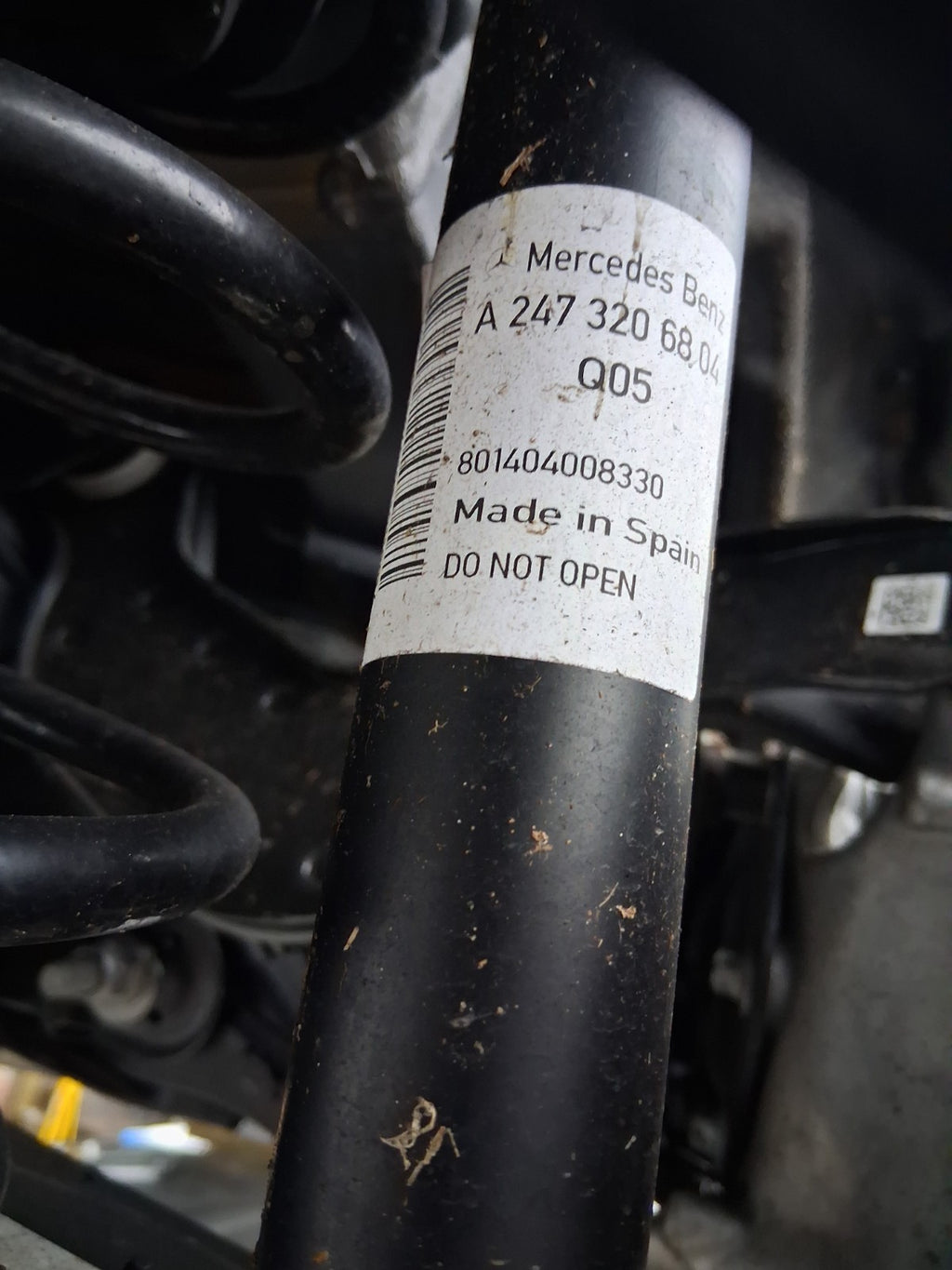 2025 MERCEDES BENZ GLA H247 1.3 HYBRID ELECTRIC COMPLETE REAR AXLE DISC TYPE