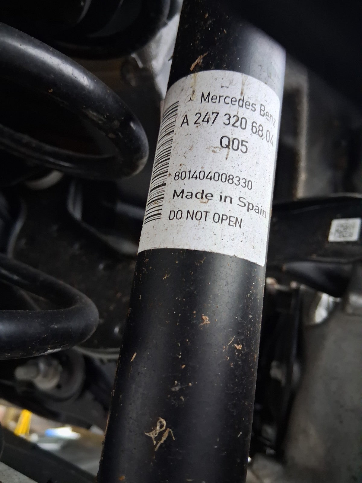 2025 MERCEDES BENZ GLA H247 1.3 HYBRID ELECTRIC COMPLETE REAR AXLE DISC TYPE