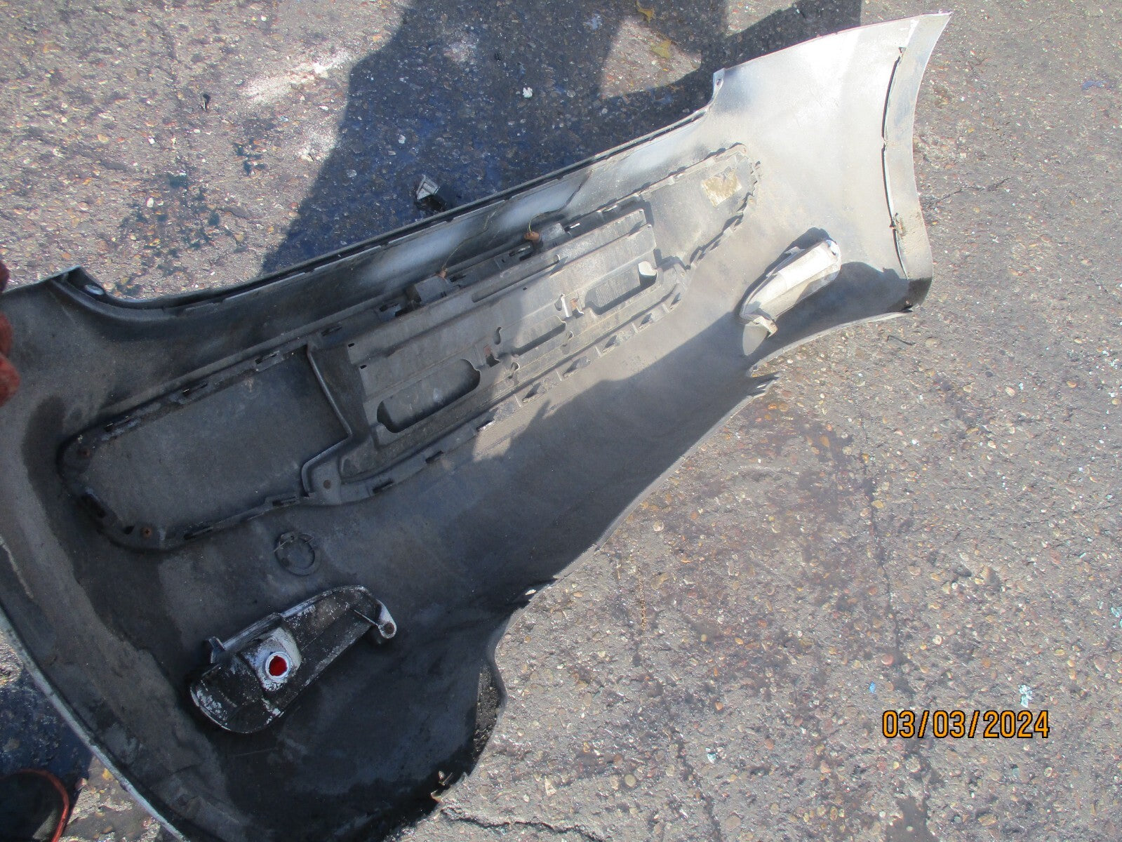 FIAT GRANDE PUNTO EVO 2011 3 DOOR REAR COMPLETE BUMPER BIANCO RADIOSO MET