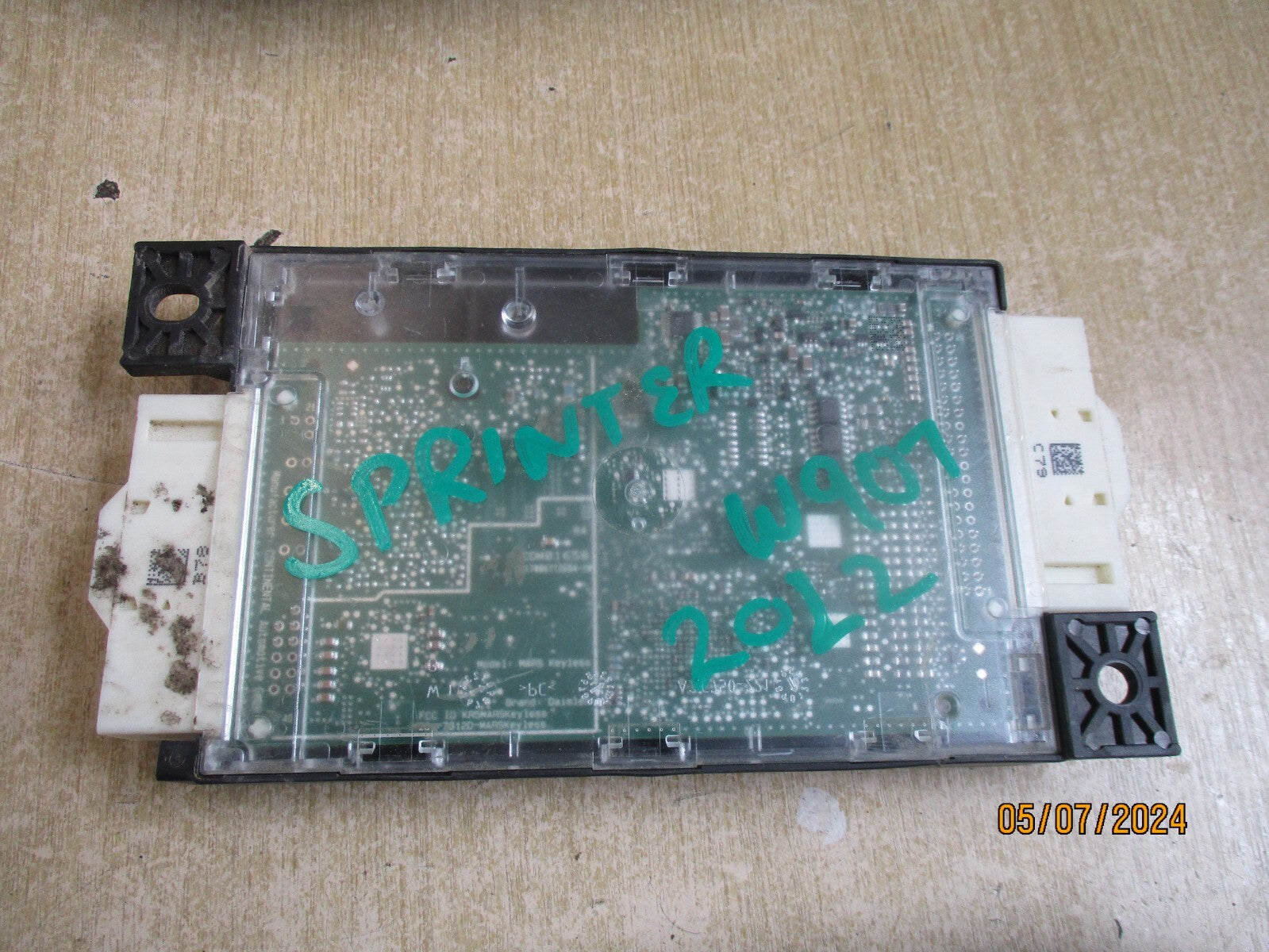 2022 MERCEDES BENZ SPRINTER W907 IGNITION CONTROL MODULE ECU A9079006906