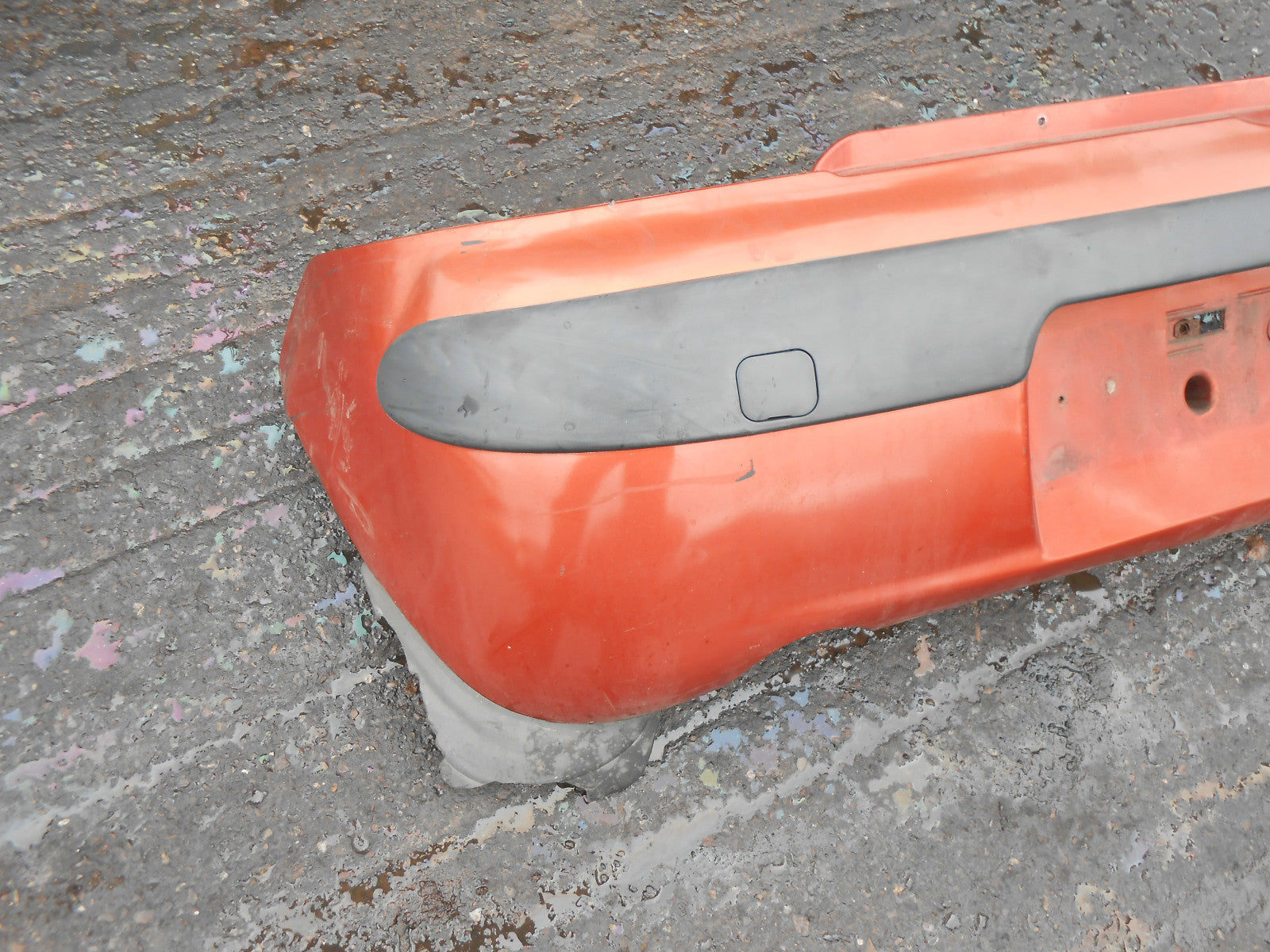 DAWOO MATIZ 1999 COMPLETE REAR BUMPER ORANGE