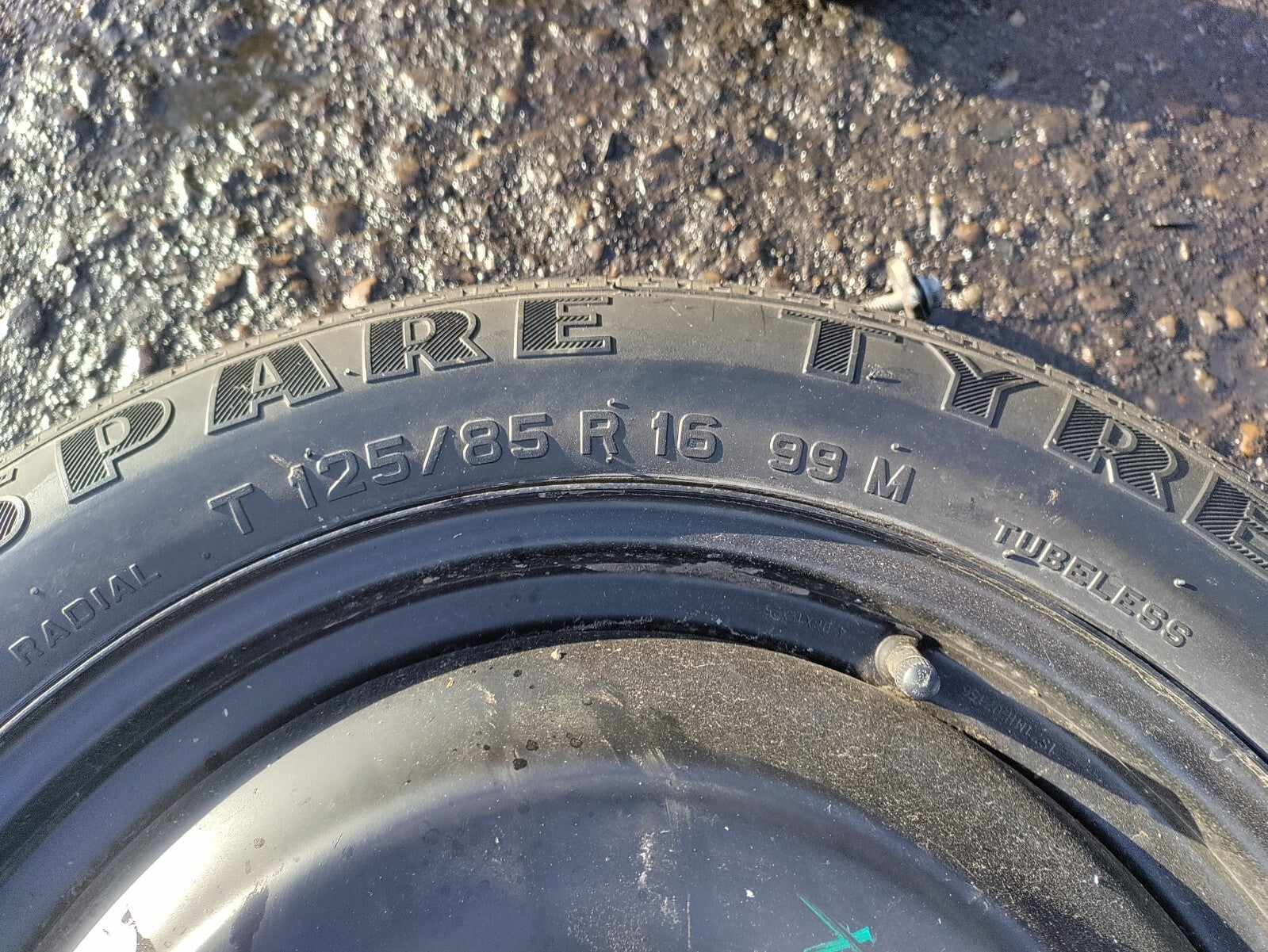 2007 FORD FOCUS MK2 16 INCH SPACESAVER WHEEL WITH TYRE T125/85R16
