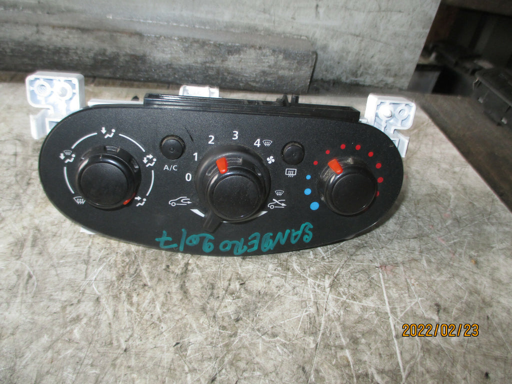 DACIA SANDERO 2017 HEATER AC CLIMATE CONTROL PANEL