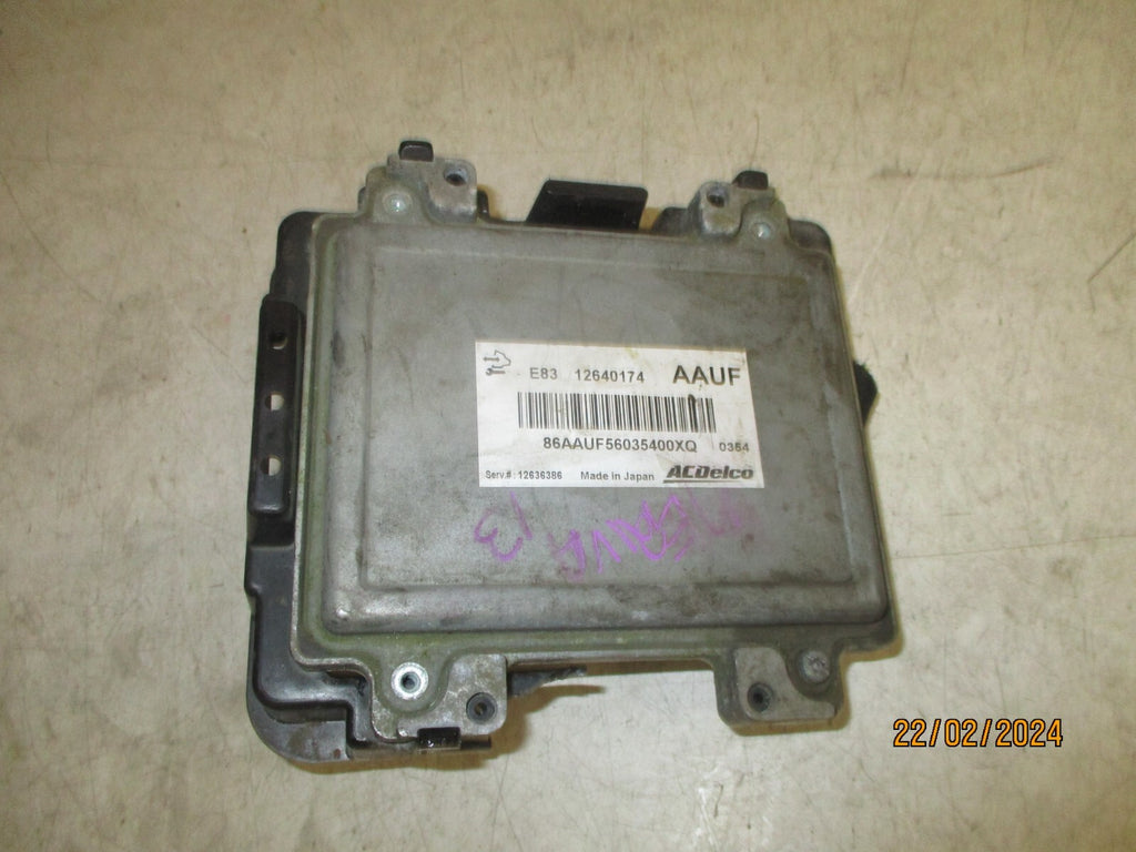 VAUXHALL MERIVA B 2011 1.4 PETROL ECU ENGINE CONTROL MODULE UNIT 12640174