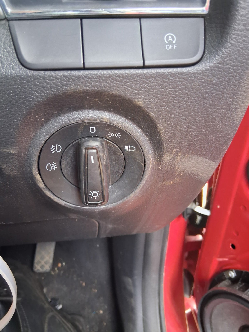 2019 SKODA FABIA MK3 NJ HEADLIGHT ADJUSTER CONTROL SWITCH