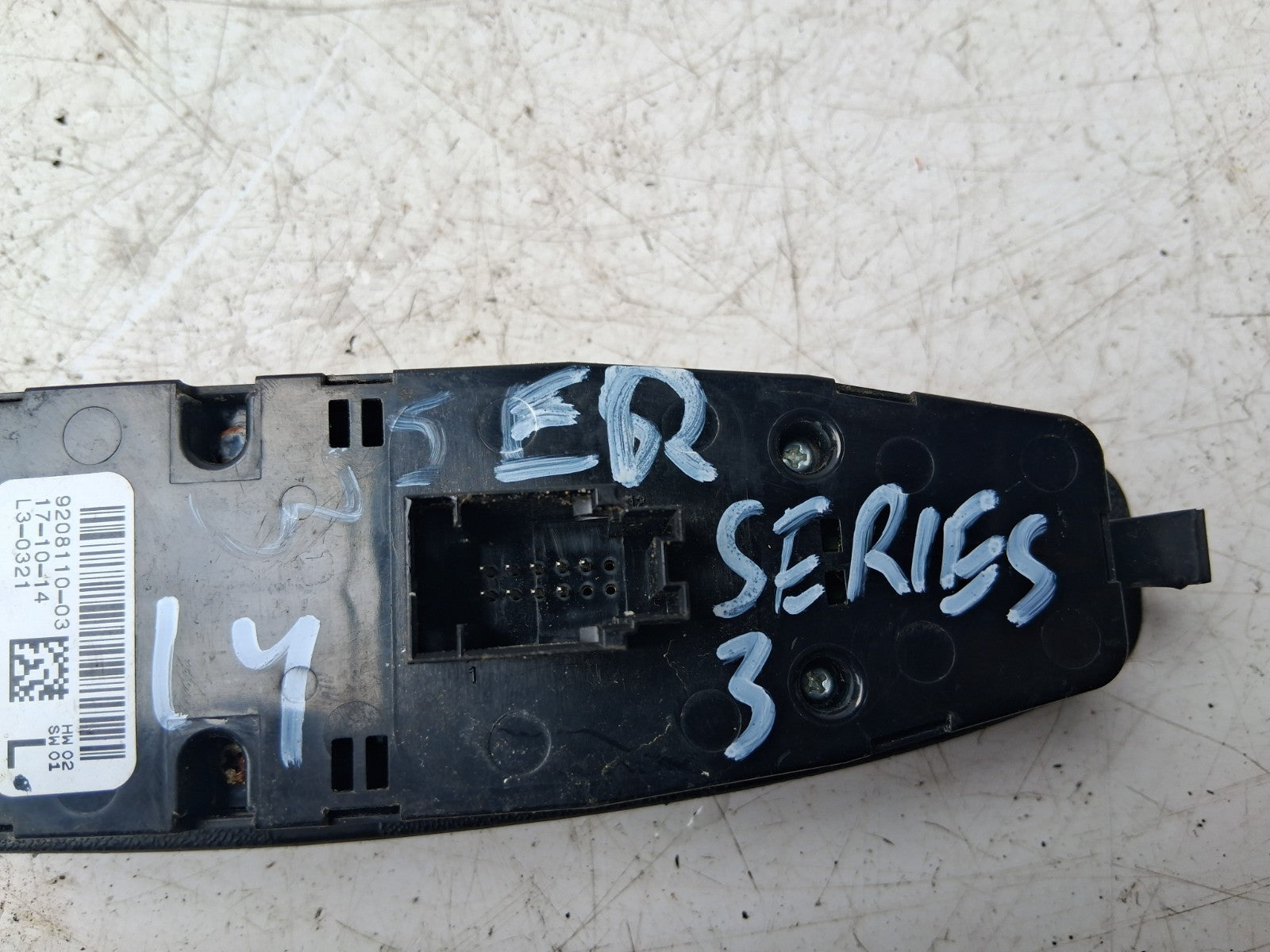 2014 BMW 3 SERIES F30 OSF DRIVER SIDE FRONT RIGHT WINDOW SWITCH 9208110