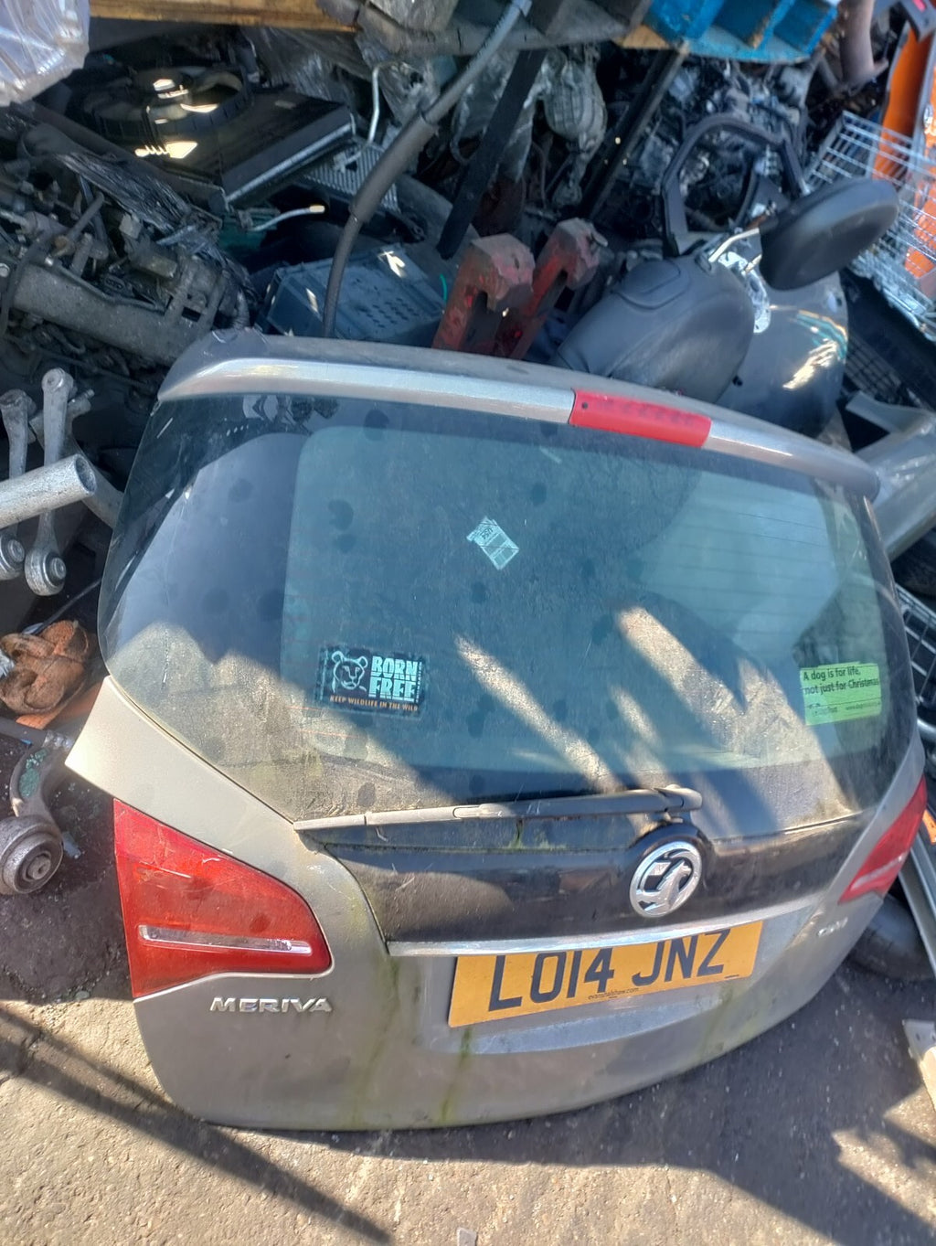 2014 VAUXHALL MERIVA B REAR TAILGATE BOOTLID BROWN