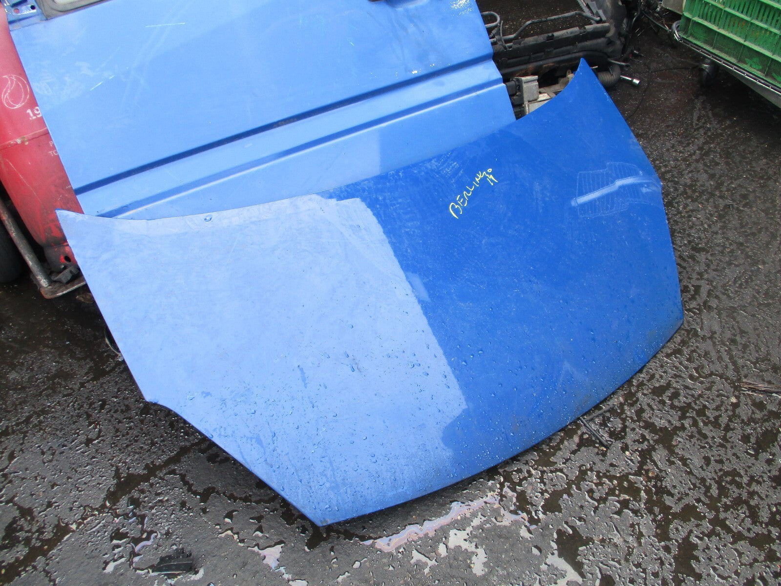 2014 CITROEN BERLINGO MK2 FRONT BONNET PANEL BLUE KPV