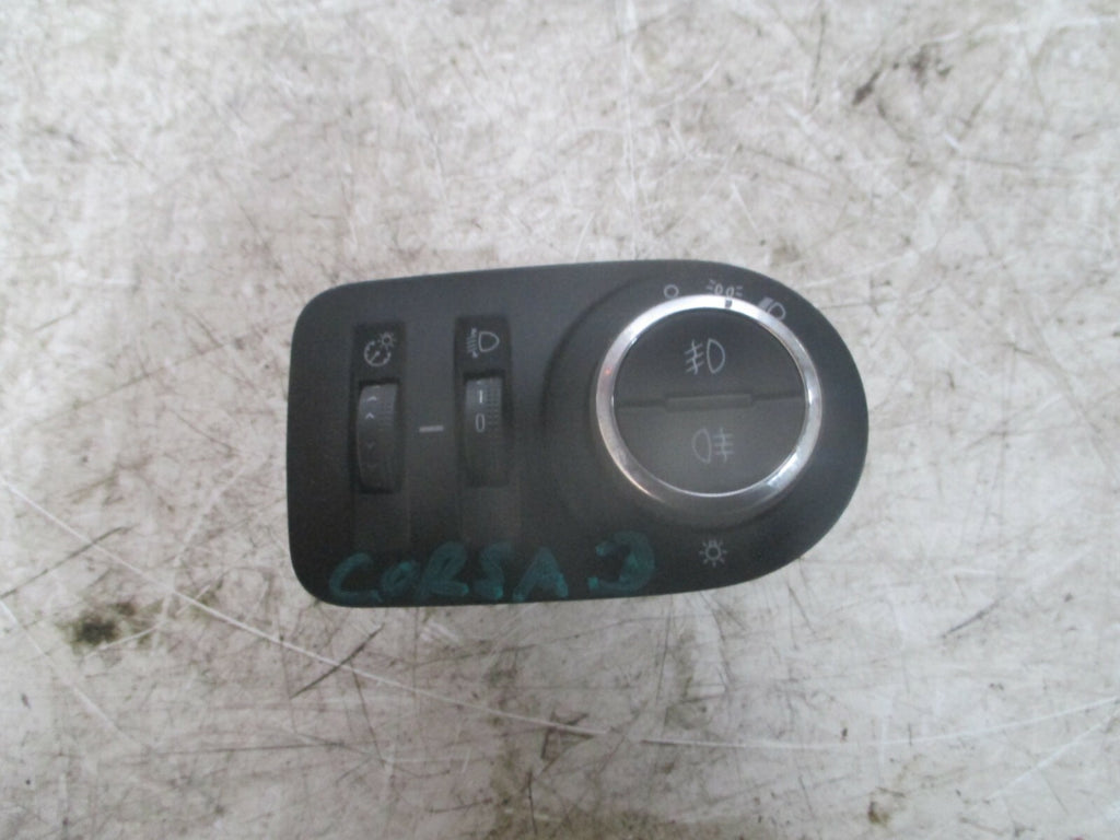 VAUXHALL CORSA D 2011 HEADLIGHT SWITCH 13310335