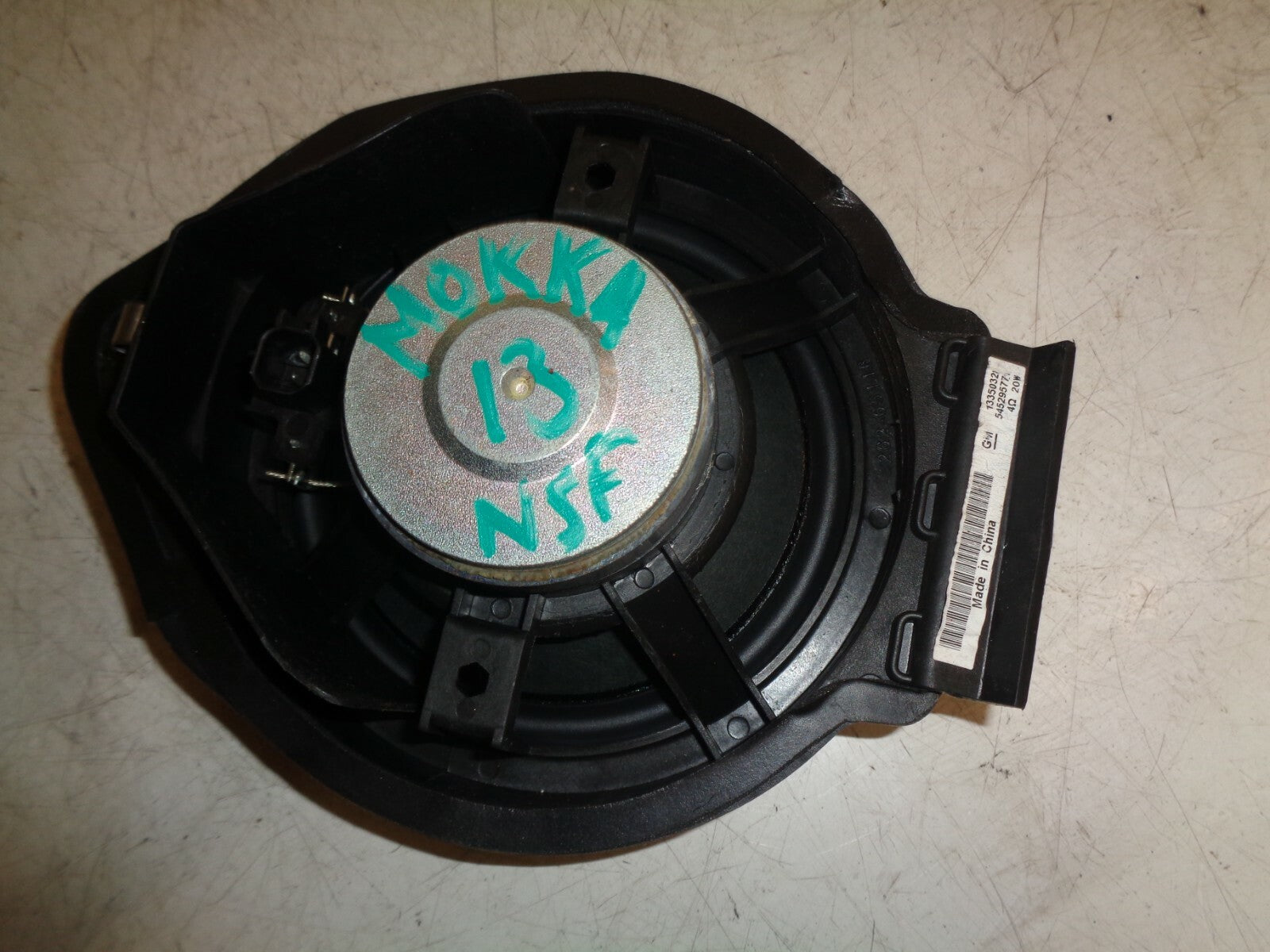 VAUXHALL MOKKA 2013 MK1 PASSENGER SIDE FRONT DOOR SPEAKER 13350328