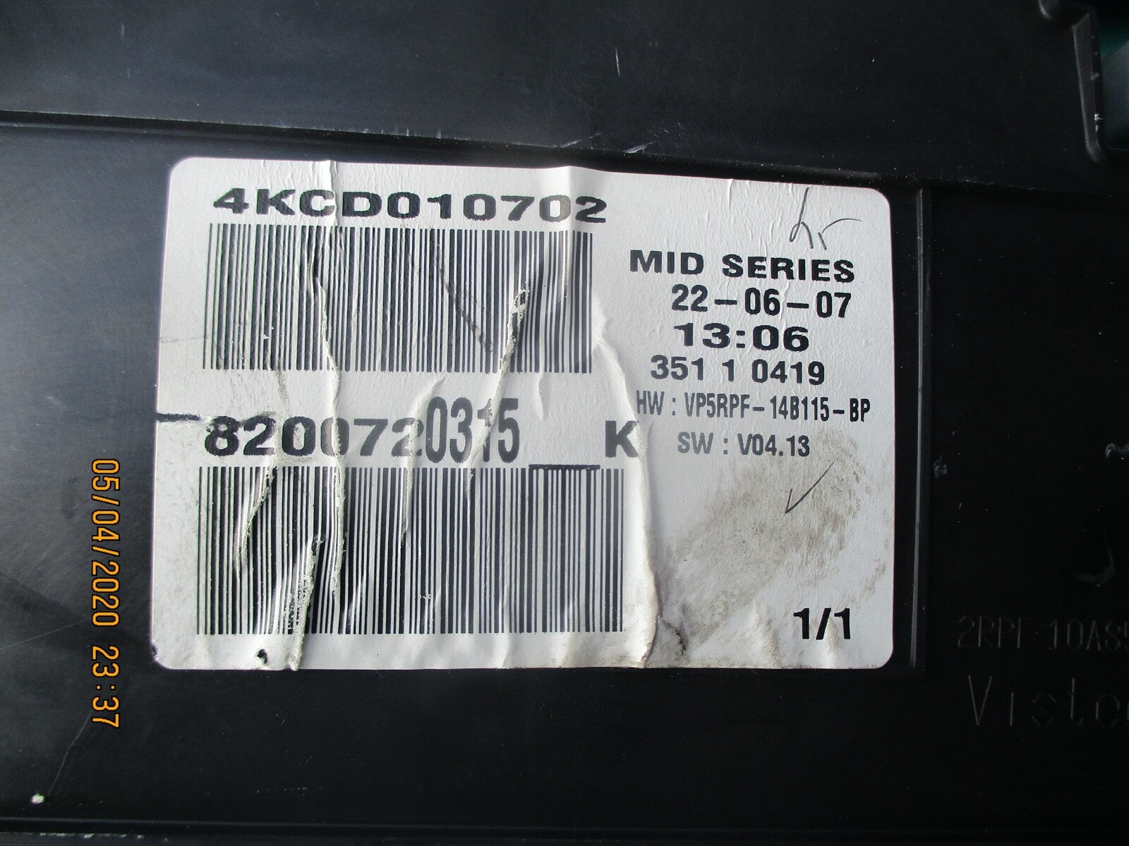 RENAULT MEGANE MK2 INSTRUMENT CLUSTER SPEEDOMETER 8200720315