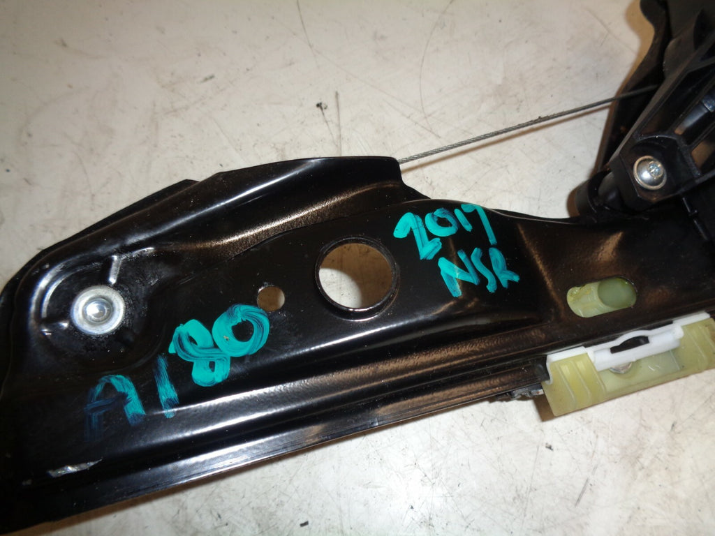 MERCEDES A CLASS A180 2017 W176 NSR PASSENGER SIDE REAR WINDOW MOTOR & REGULATOR