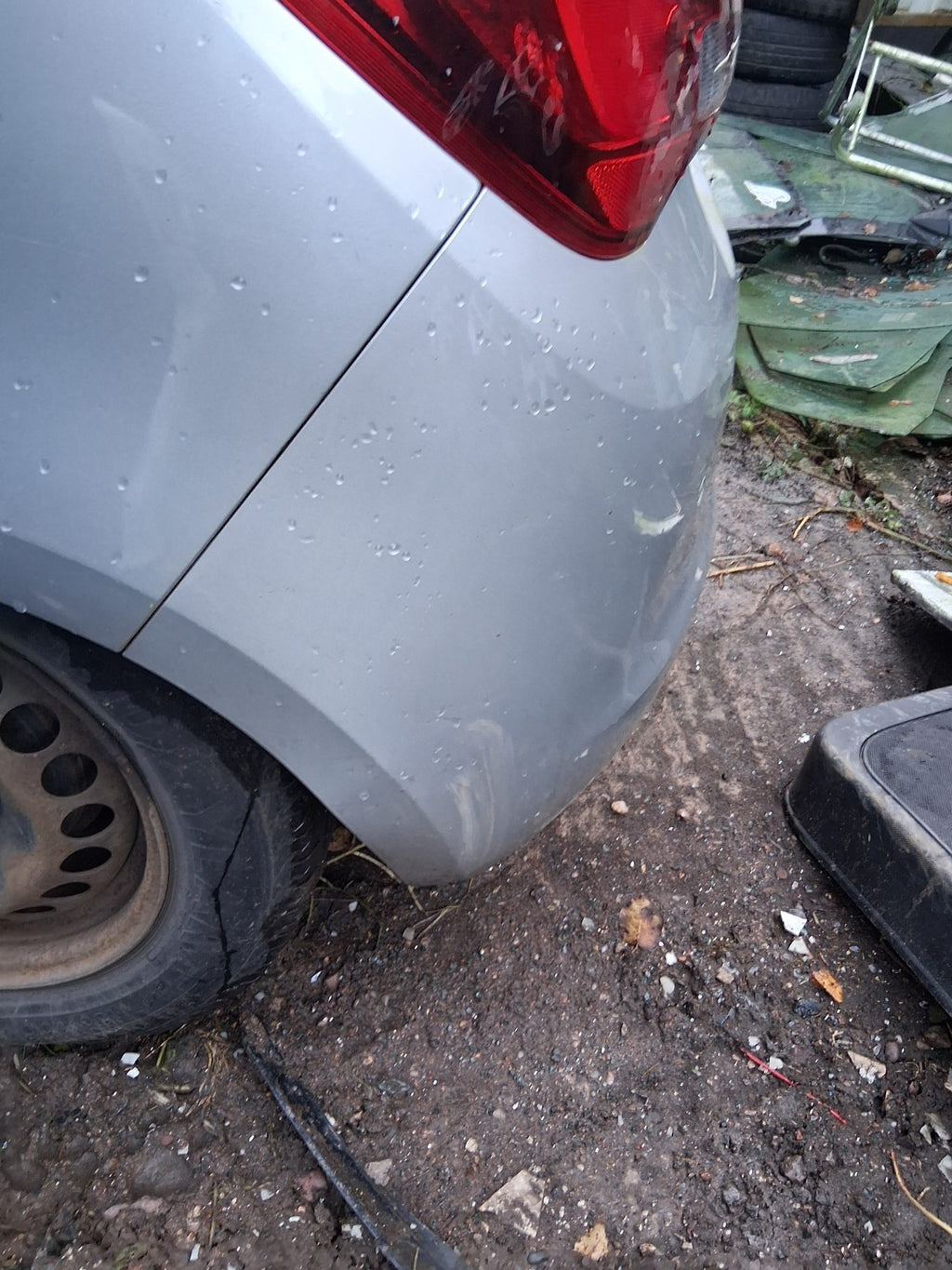 2018 VAUXHALL CORSA E 3 DOOR CORSA VAN COMPLETE REAR BUMPER WITH SENSORS SILVER