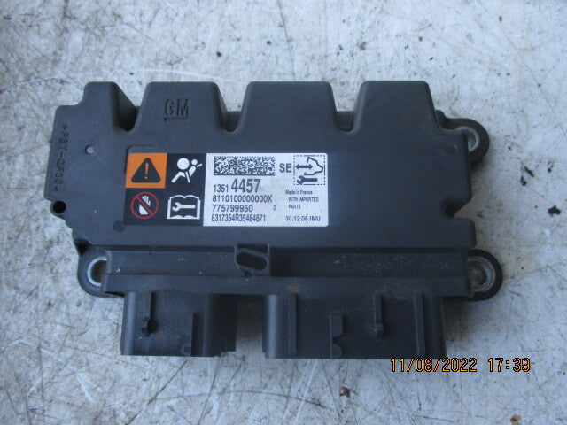 VAUXHALL ASTRA K 2018 SRS AIRBAG CONTROL MODULE UNIT 13514457