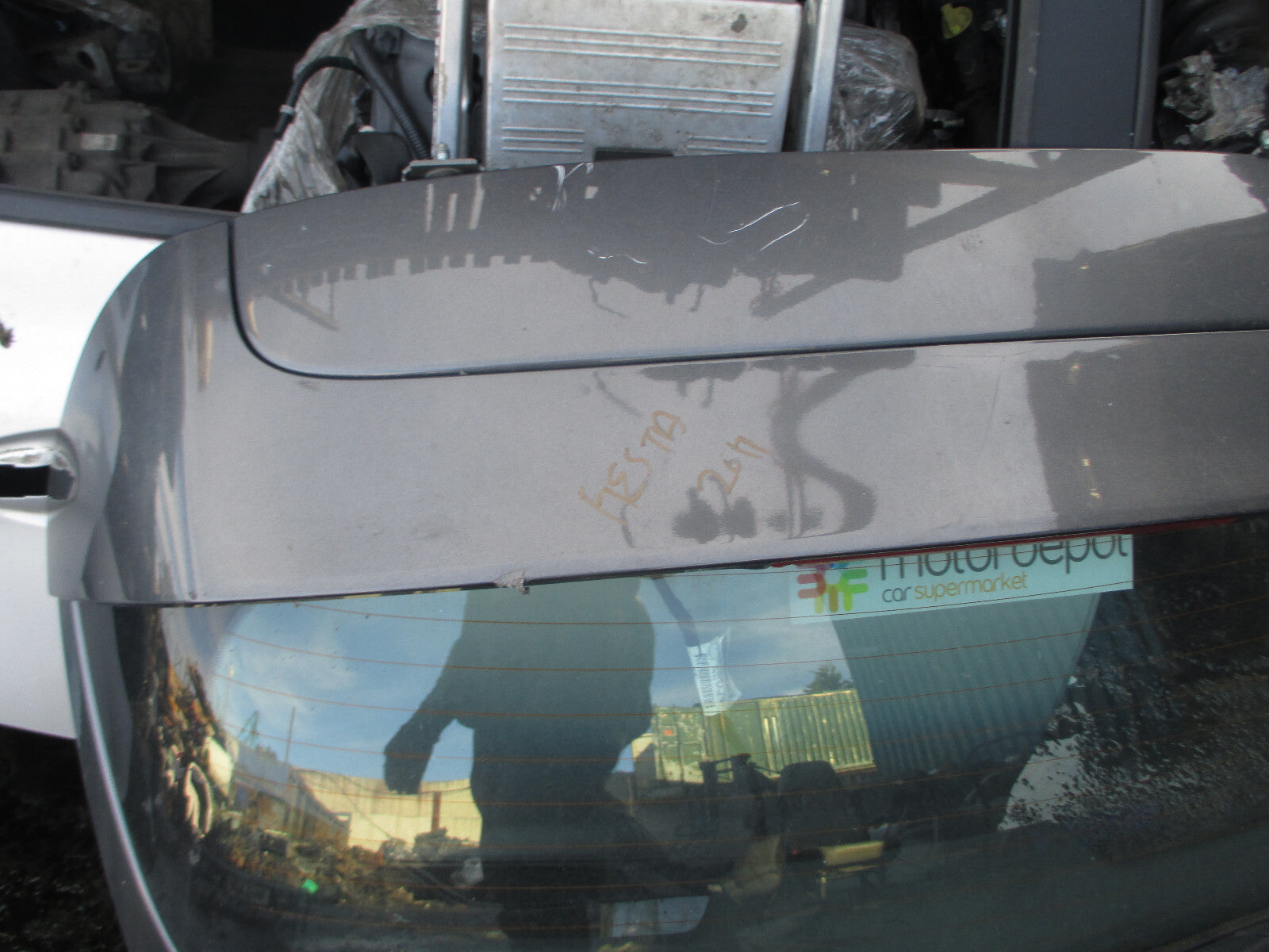FORD FIESTA MK7 2017 3 DOOR REAR BARE TAILGATE BOOT LID MAGNETIC GREY