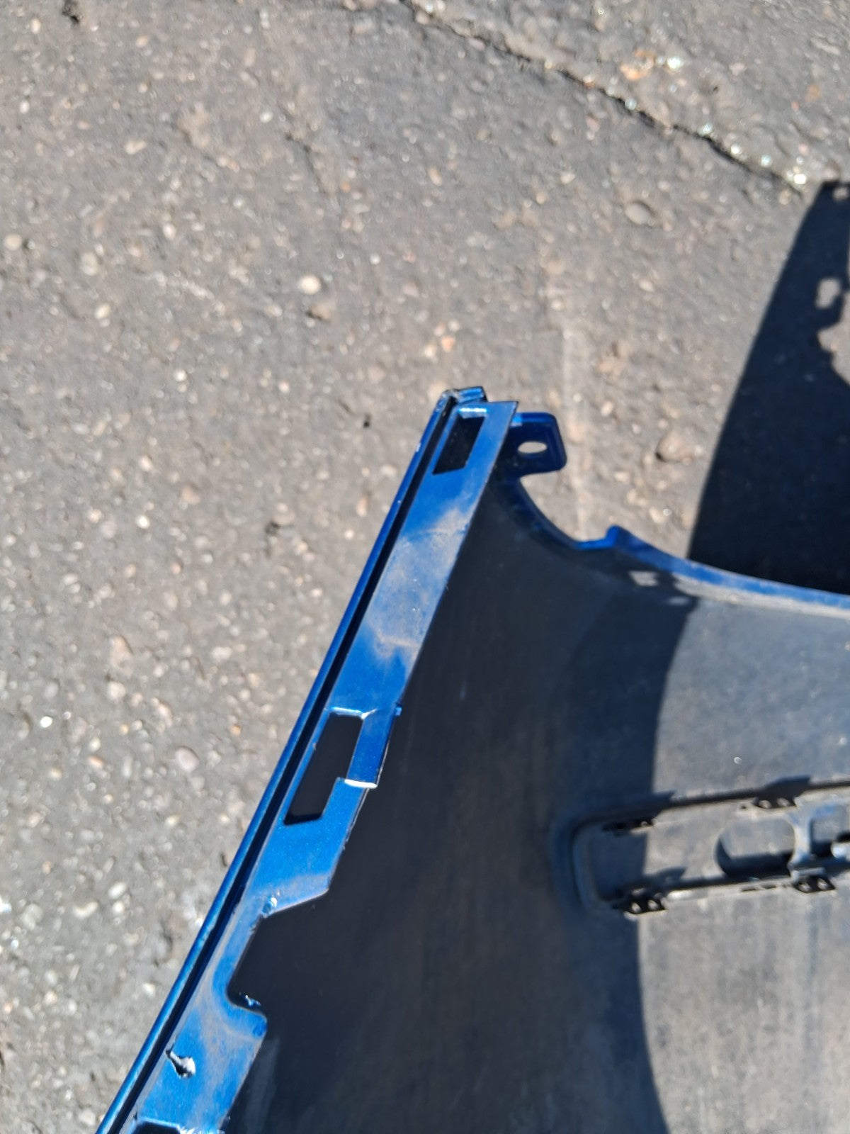 2008 RENAULT CLIO MK3 COMPLETE REAR BUMPER BLUE