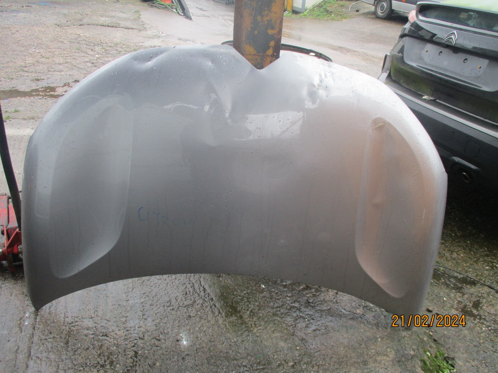 CITROEN C5 AIRCROSS 2022 FRONT BONNET HOOD SILVER GREY DAMAGED