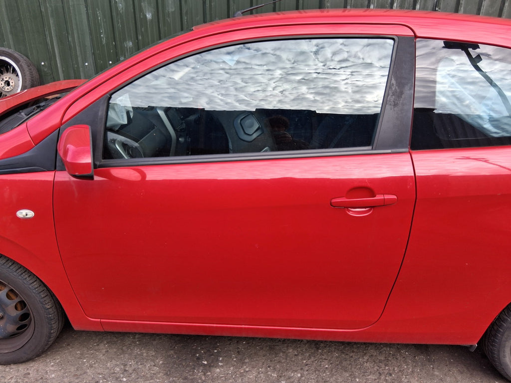 2016 PEUGEOT 108 MK2 NSF PASSENGER SIDE FRONT LEFT BARE DOOR SCARLET RED KJH