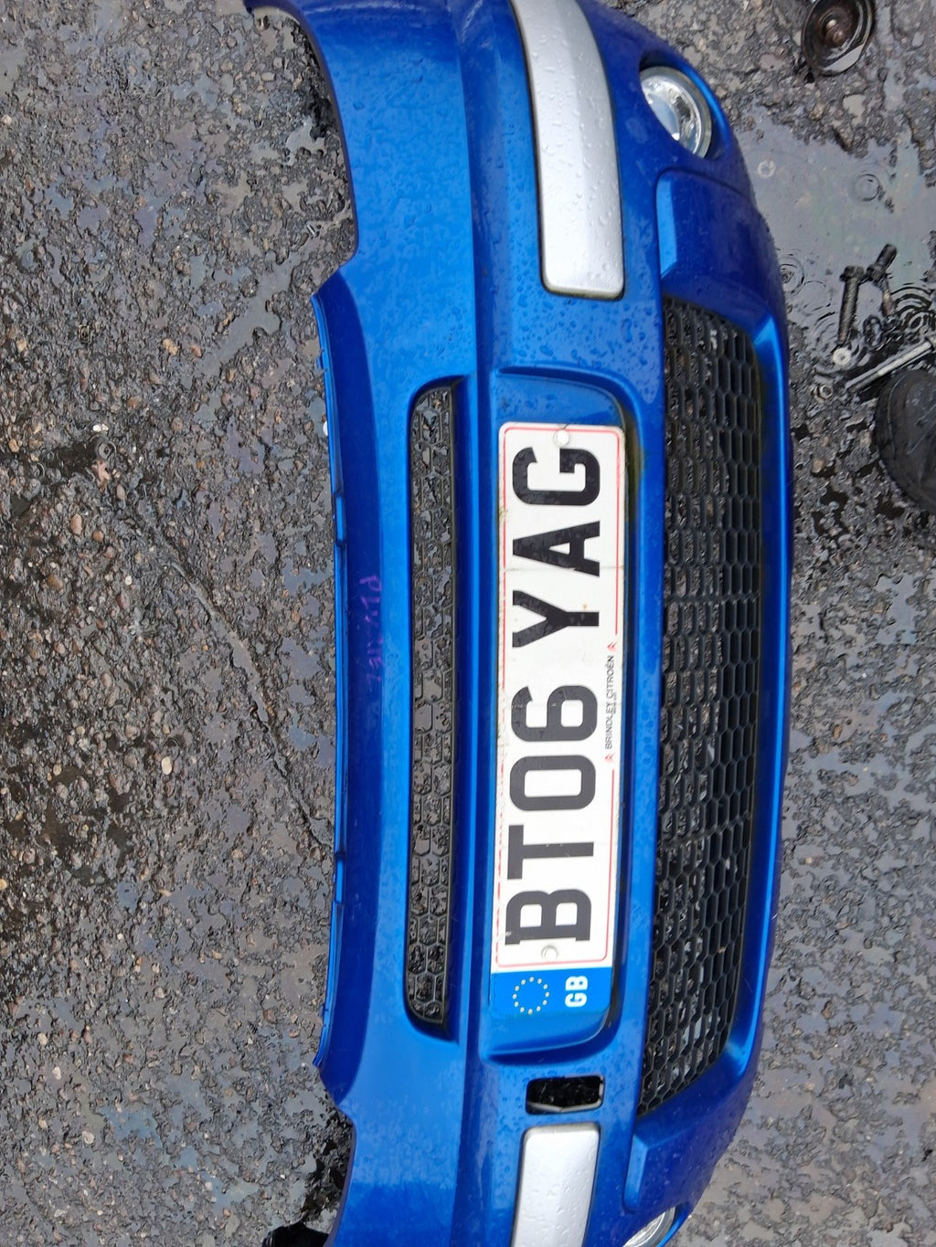 2006 CITROEN C3 PLURIEL COMPLETE FRONT BUMPER BLUE