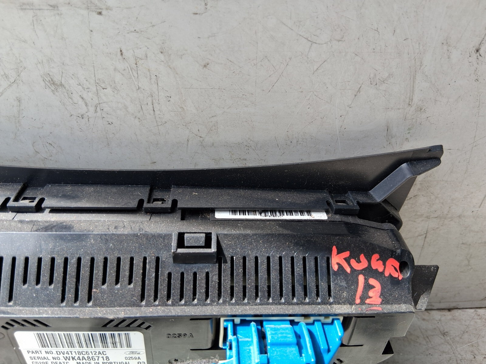 2013 FORD KUGA MK2 AC HEATER CLIMATE CONTROL SWITCH PANEL DV4T18C612AC