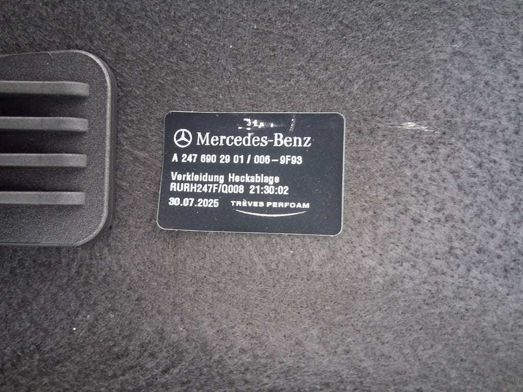 2025 MERCEDES BENZ GLA 180 H247 REAR STORAGE LOAD COVER PARCEL SHELF A2476902901