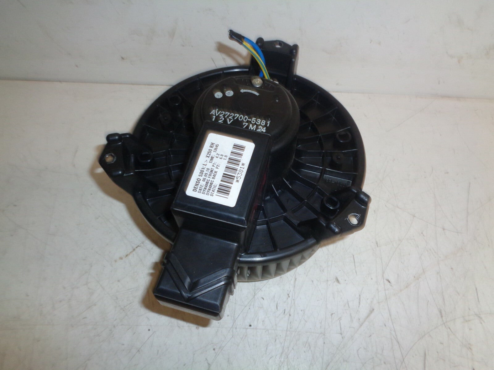 JAGUAR XF X250 2010 HEATER FAN BLOWER MOTOR AV2727005381