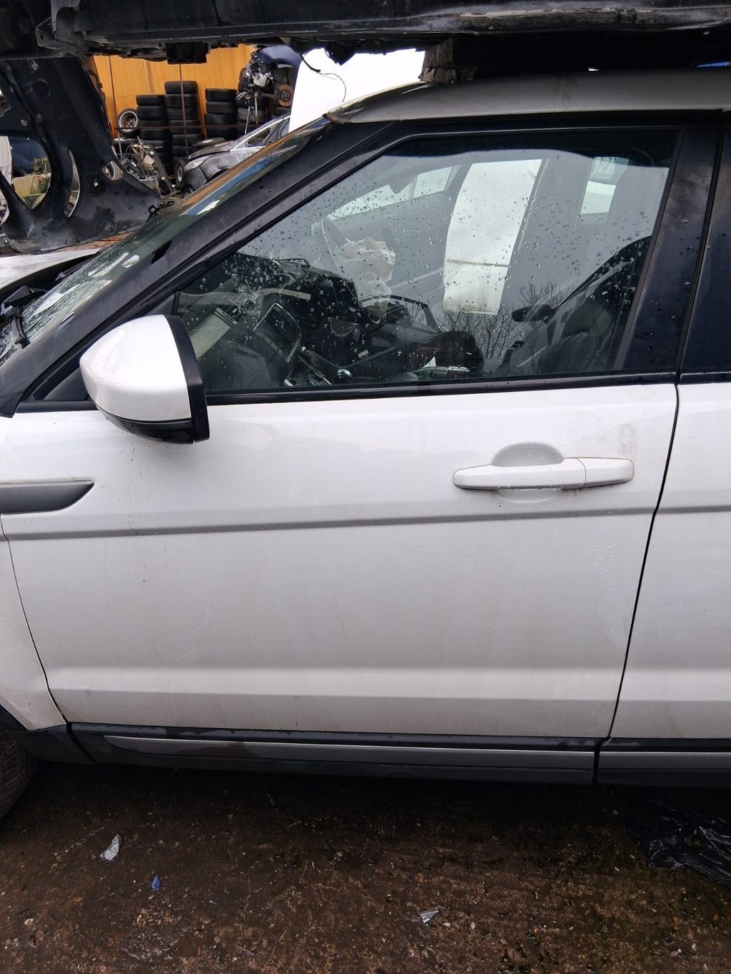 2015 RANGE ROVER EVOQUE L538 NSF PASSENGER SIDE FRONT LEFT BARE DOOR WHITE