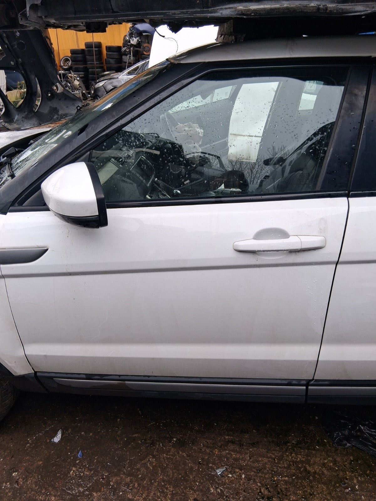 2015 RANGE ROVER EVOQUE L538 NSF PASSENGER SIDE FRONT LEFT BARE DOOR WHITE
