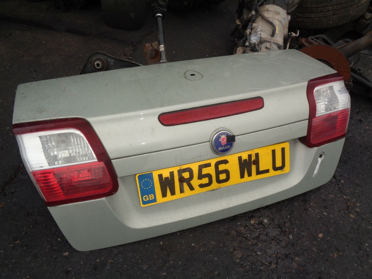 SAAB 93 9-3 CONVERTIBLE 2006 REAR BOOTLID HATCHBACK COMPLETE SILVER 293