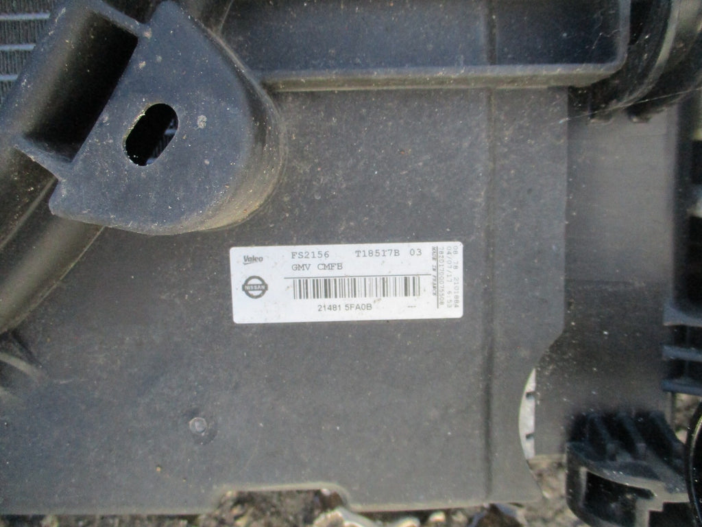 2017 NISSAN MICRA K14 0.9 PETROL COMPLETE RADIATOR RADPACK 214105FA0A 144615FA0A