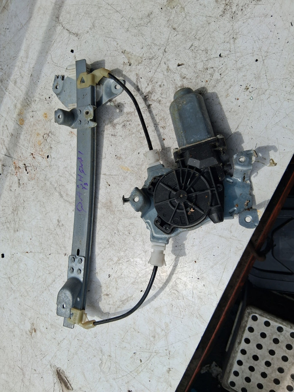 2013 NISSAN QASHQAI J10 NSR REAR PASSENGER SIDE WINDOW MOTOR REGULATOR 119766