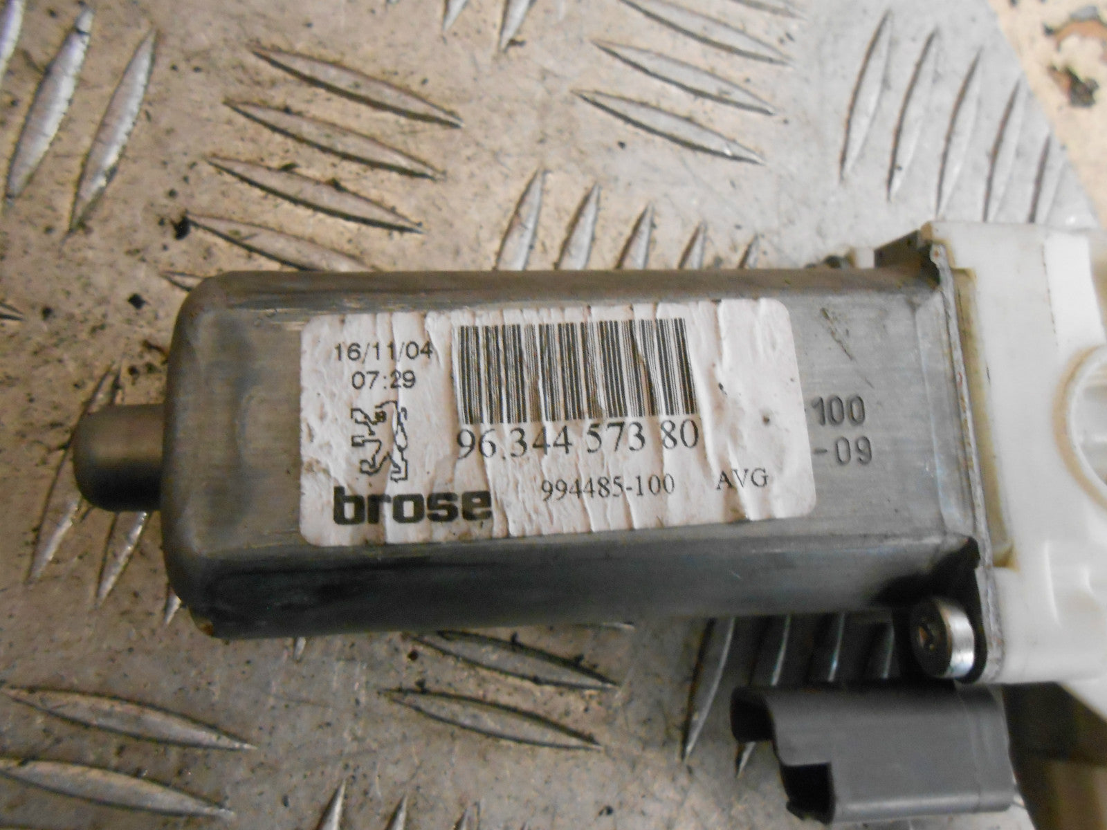 PEUGEOT 307 2004 5 DOOR NSF PASSENGER FRONT ELECTRIC WINDOW MOTOR 9634457380