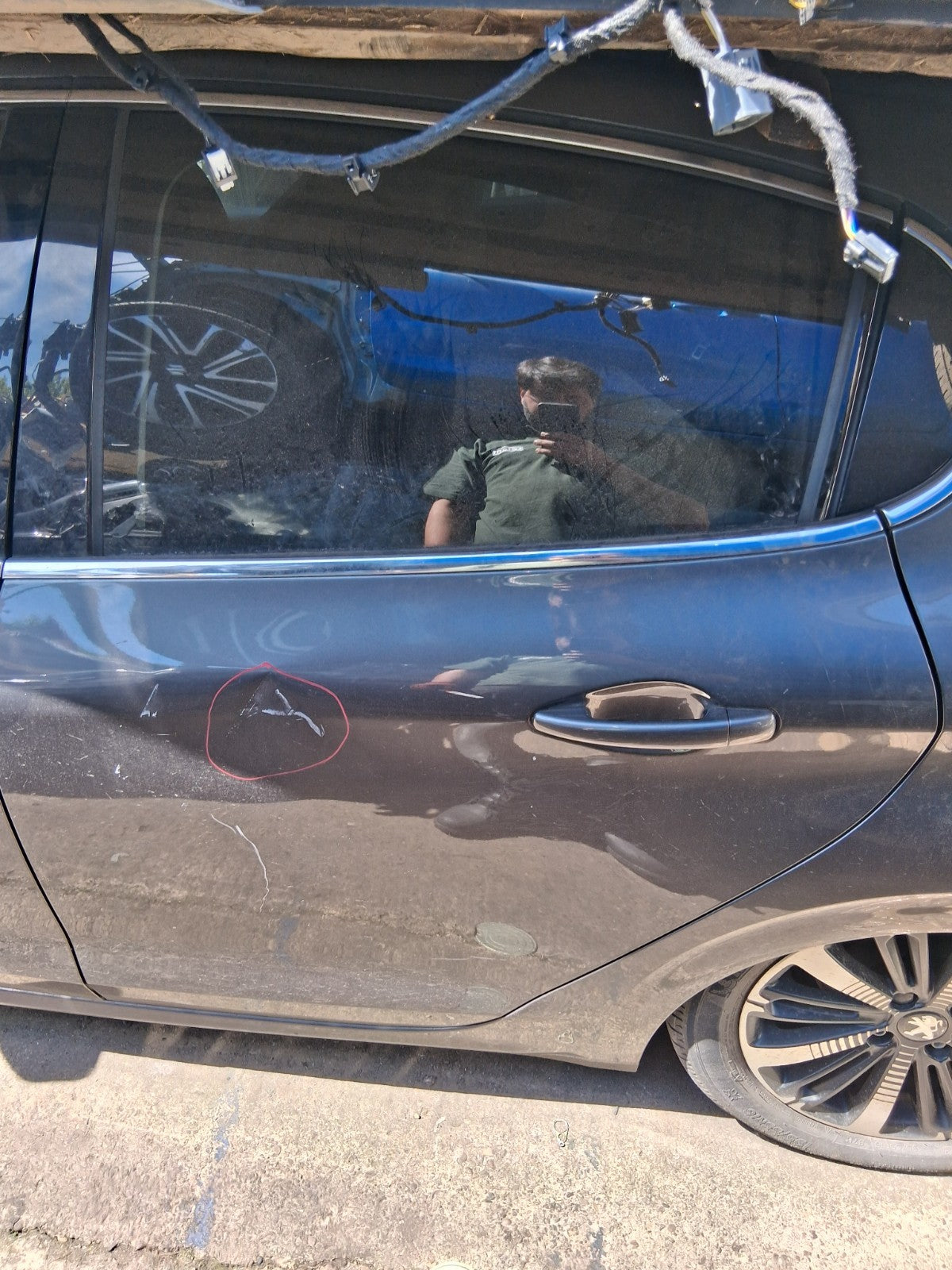 2019 PEUGEOT 208 MK1 NSR PASSENGER SIDE REAR LEFT BARE DOOR GREY