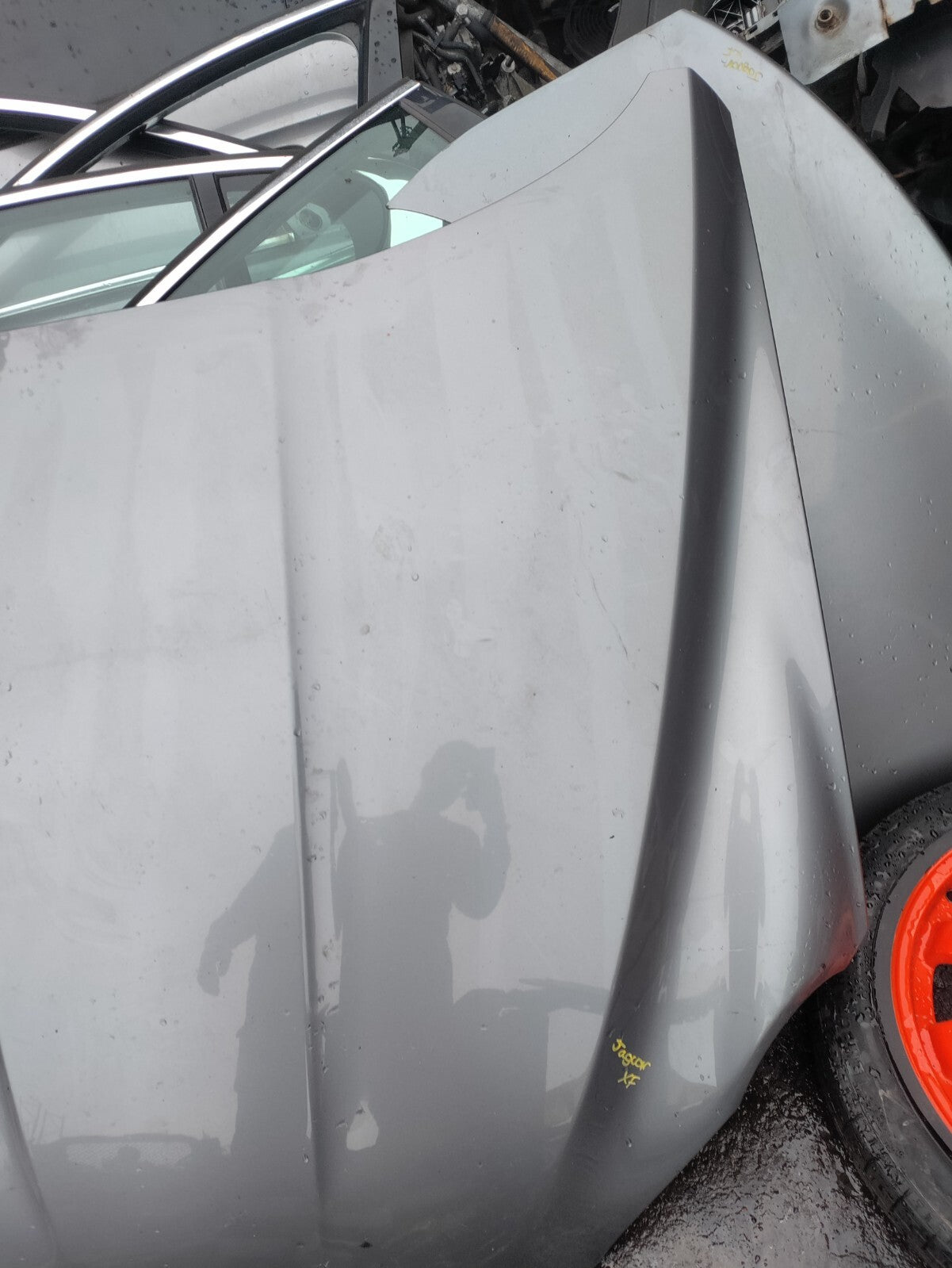 2009 JAGUAR XF X250 FRONT BONNET HOOD PANEL SILVER