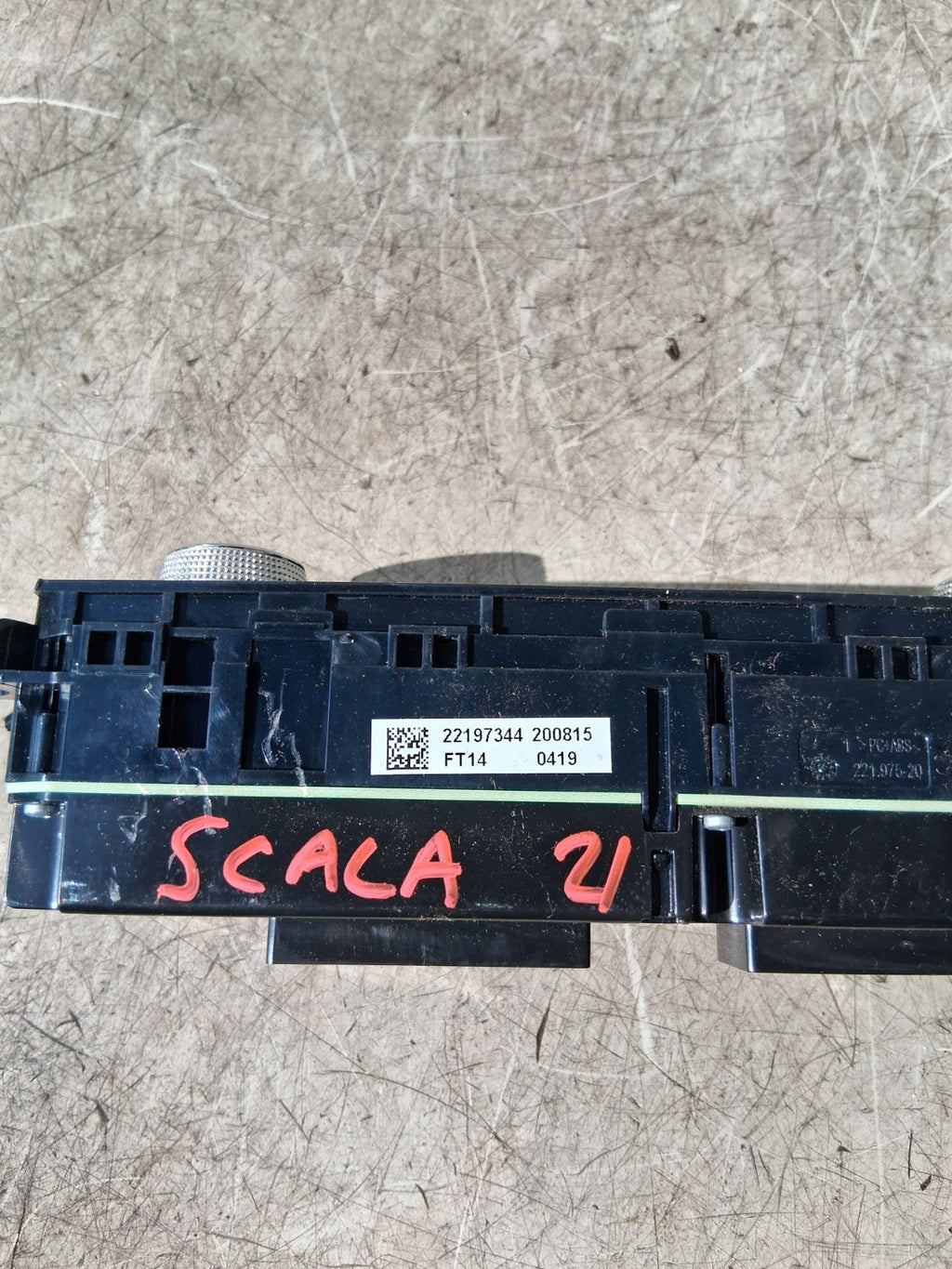 2021 SKODA SCALA HEATER CLIMATE CONTROL SWITCH PANEL 654907044