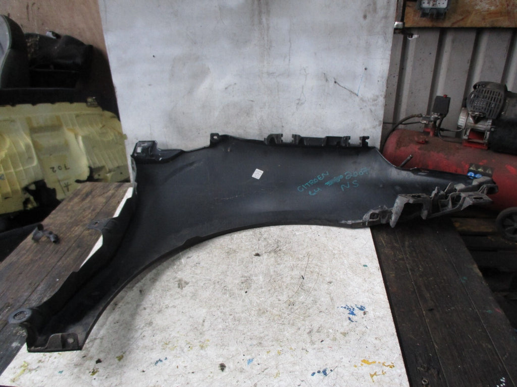 CITROEN C4 2007 NSF PASSENGER SIDE WING PANNEL IN BLACK