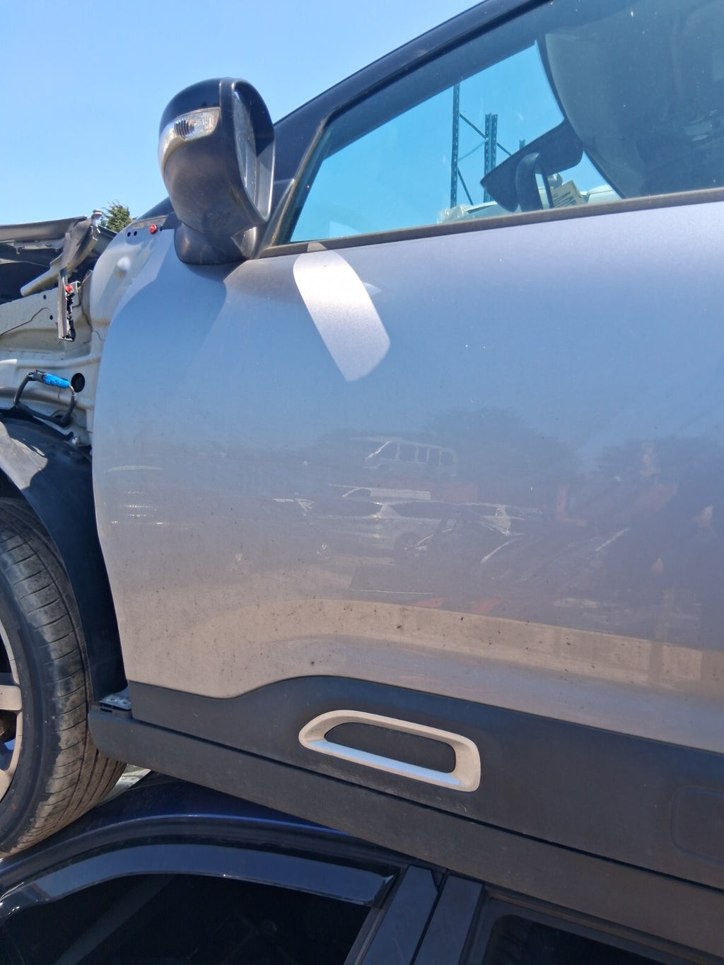 2020 CITROEN C4 CACTUS NSF PASSENGER SIDE BARE DOOR GRIS ARTENSE METALLIC KCA