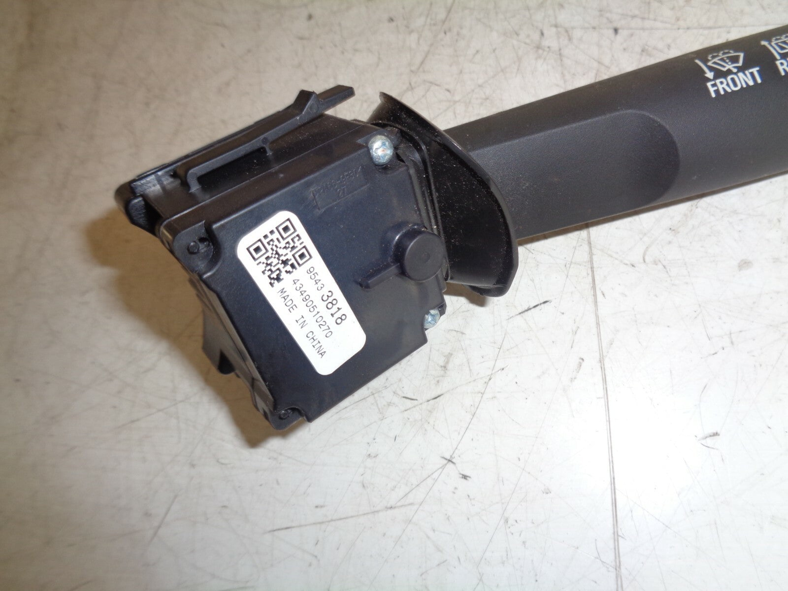 VAUXHALL ASTRA J 2014 WINDSCREEN WIPER STALK 95433818